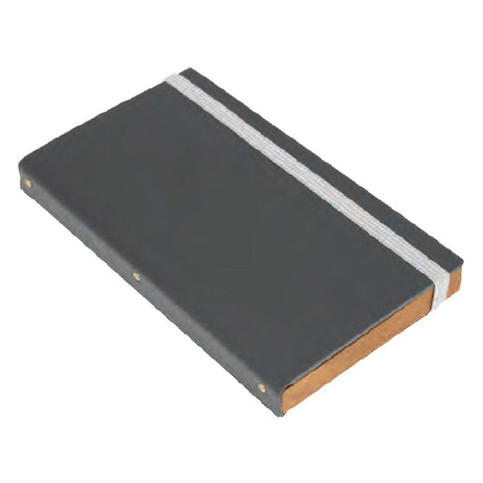 MENU BILL PRESENTER DARK BROWN WOOD GREY COVER L17.9 X W10 X H1.8CM