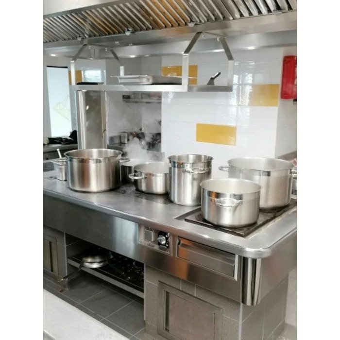 Cooking pot stainless steel Without release liner Without cover Ø 36 cm 14 cm 14.2 L Qualiplus Pro.cooker