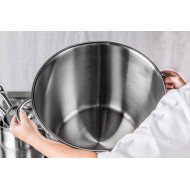 Stock pot stainless steel Without release liner Without cover Ø 24 cm 24 cm 10 L Qualiplus Pro.cooker