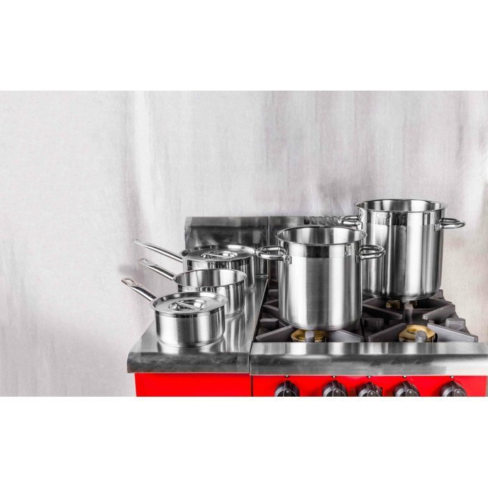 Stock pot stainless steel Without release liner Without cover Ø 32 cm 32 cm 25 L Qualiplus Pro.cooker