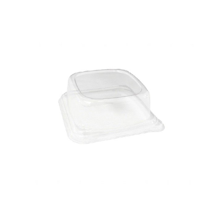 GRAB & GO PET CLEAR LID FOR TRAY PACK OF 50 L14 X W14CM BEPULP SABERT