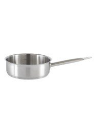 Straight frying pan stainless steel Ø 24 cm 8 cm 3.6 L Qualiplus Pro.cooker