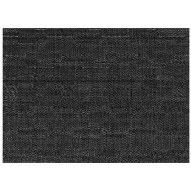 PACK OF 6 DECO PLACE MAT 45X30CM BLACK PVC/POLYESTER