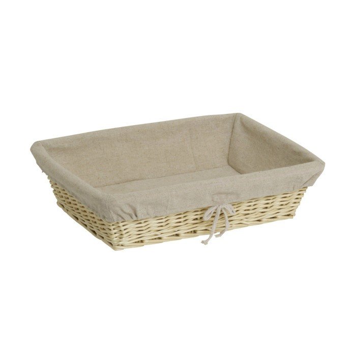 Basket rectangular beige 40x30x10 cm Pro.mundi