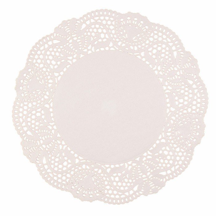 Doily round white Ø 10 cm (250 units)