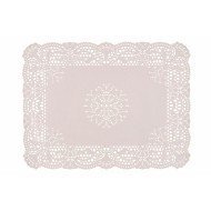 Doily rectangular white 35x25 cm (250 units)