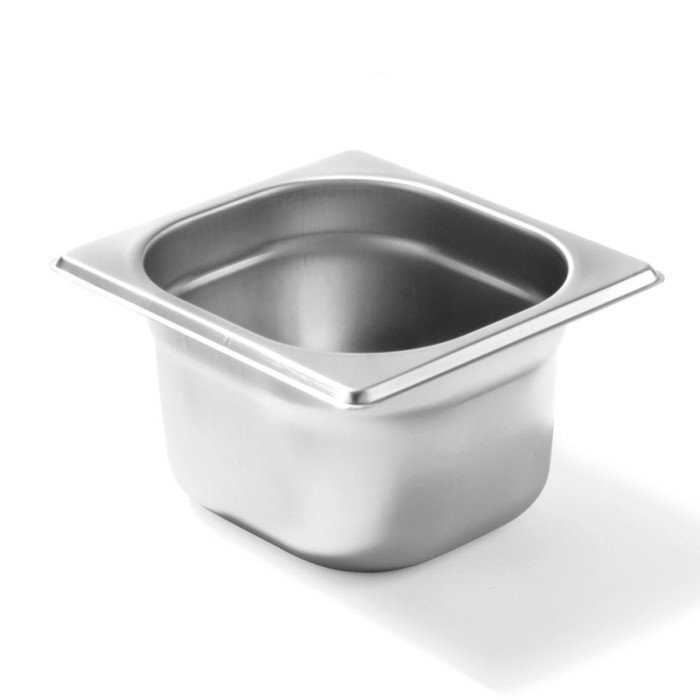 CONTAINER GN 1/6-200 RECTANGULAR 3.4L THICK. 0.8MM STAINLESS STEEL QUALIPLUS PRO.COOKER