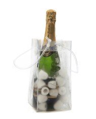 Bottle bag transparent 11x11x25.5 cm Ice Bag