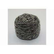 Stainless steel ball scourer round grey (10 units)