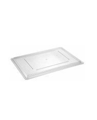 FLAT LID FOR FOOD BOX 46X30CM CLEAR POLYCARBONATE