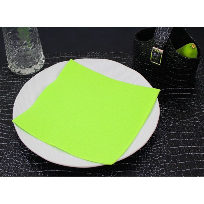 Napkin green apple cellulose wadding 38x38 cm Lisah Pro.mundi (50 units)