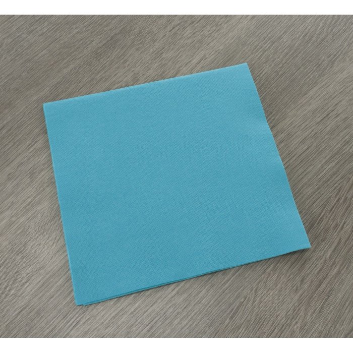 Napkin bleu lagon cellulose wadding 38x38 cm Lisah Pro.mundi (50 units)