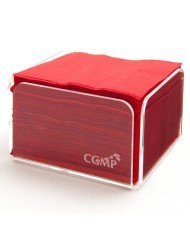 Napkin red cellulose wadding 20x20 cm Celi Ouate Cgmp  (50 pieces)