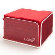 Napkin red cellulose wadding 20x20 cm Celi Ouate Cgmp  (50 pieces)