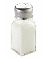 Salt shaker/pepper pot transparent Ø 4 cm 10 cm America Pro.mundi