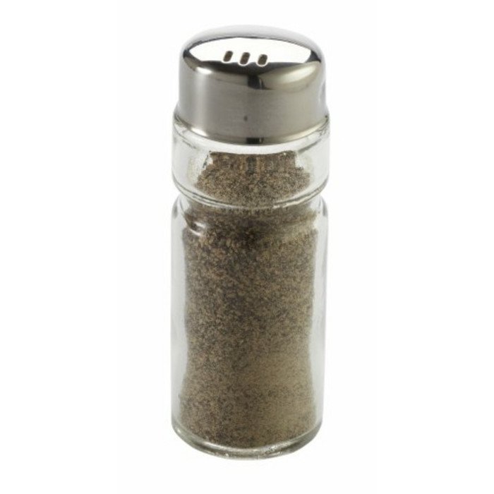 Salt shaker/pepper pot transparent Ø 3 cm 9 cm Eco Pro.mundi Pro.mundi