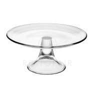 CAKE STAND CLEAR GLASS BANQUET