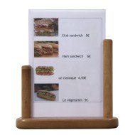Table easel rectangular chestnut 23x20x6 cm Classique Securit