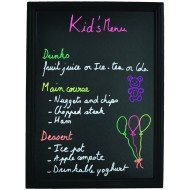 Wall-mounted blackboard rectangular black 80x60 cm Classique Securit