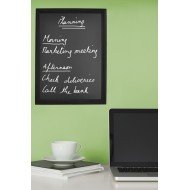 Wall-mounted blackboard rectangular black 80x60 cm Classique Securit