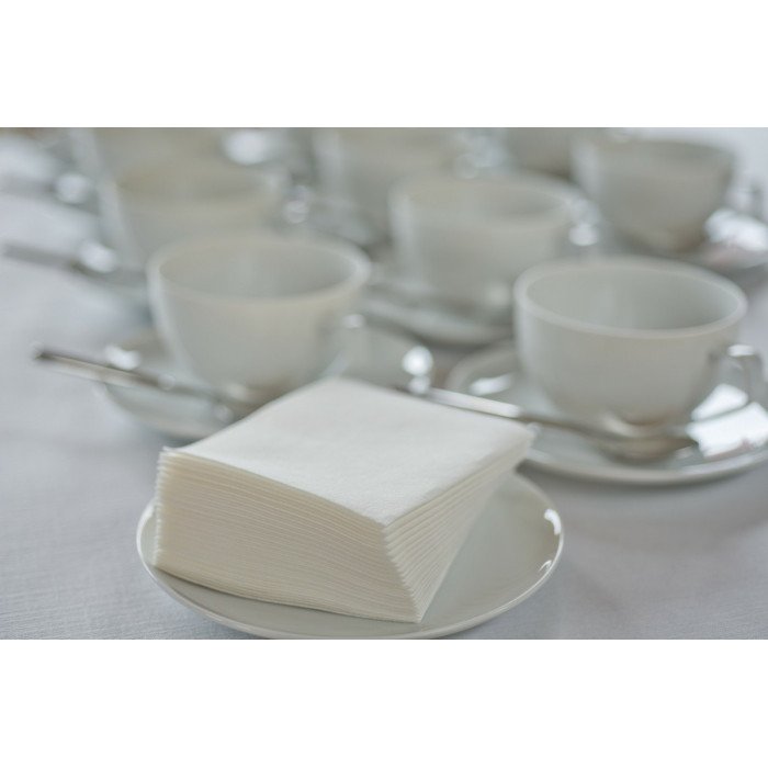 Napkin white non-woven 20x20 cm Airlaid Duni (180 units)