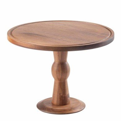 CAKE STAND ACACIA 