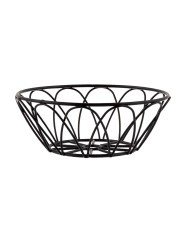 PETAL RECTANGULAR BASKET BLACK L23XW15XH6CM METAL RECTANGULAR  