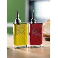Vinegar bottle transparent 7.4x5x14.3 cm Optima  Luigi Bormioli
