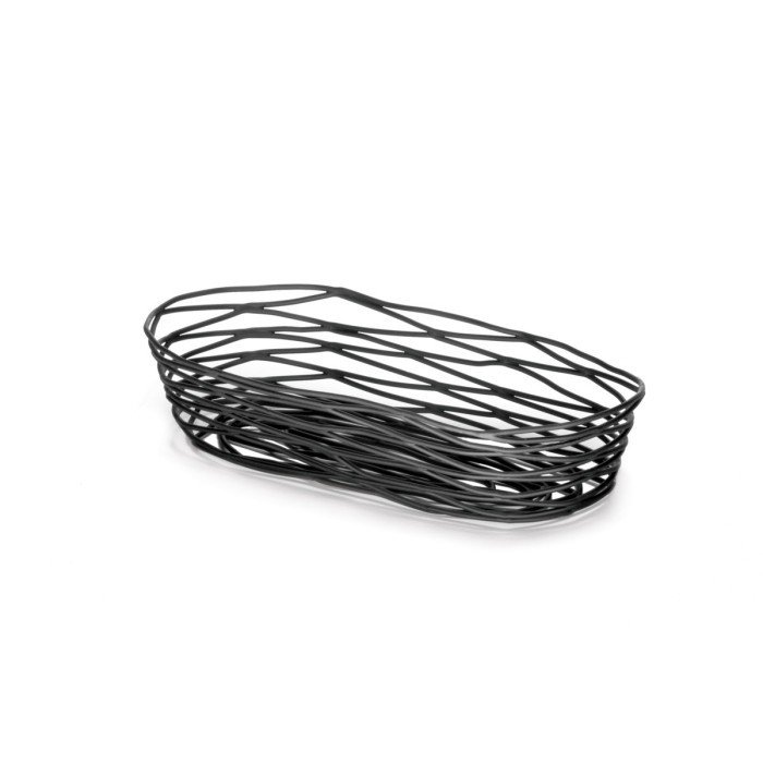 Basket oval black 23x10x5 cm Artisan Tablecraft