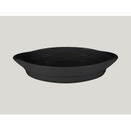 Dish oval black glazed 37x21 cm Chefs Fusion Rak