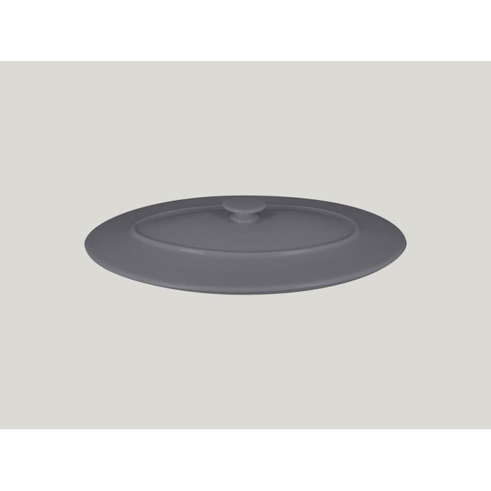 Lid for oval platter oval grey glazed Ø 37 cm Chefs Fusion Rak