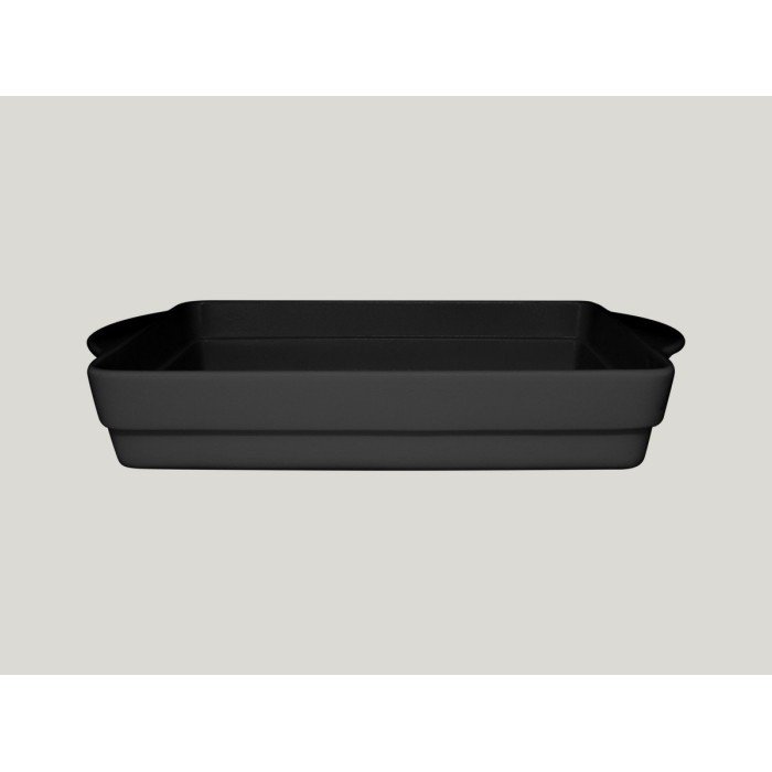 Tureen rectangular black glazed 32x22 cm Chefs Fusion Rak