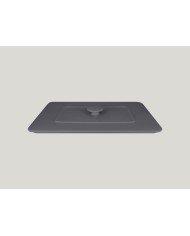 Lid for tureen rectangular grey glazed 32x22 cm Chefs Fusion Rak