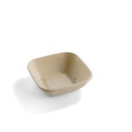 Salad bowl square beige 17x17x5.3 cm 75 cl Be Pulp  (50 pieces)