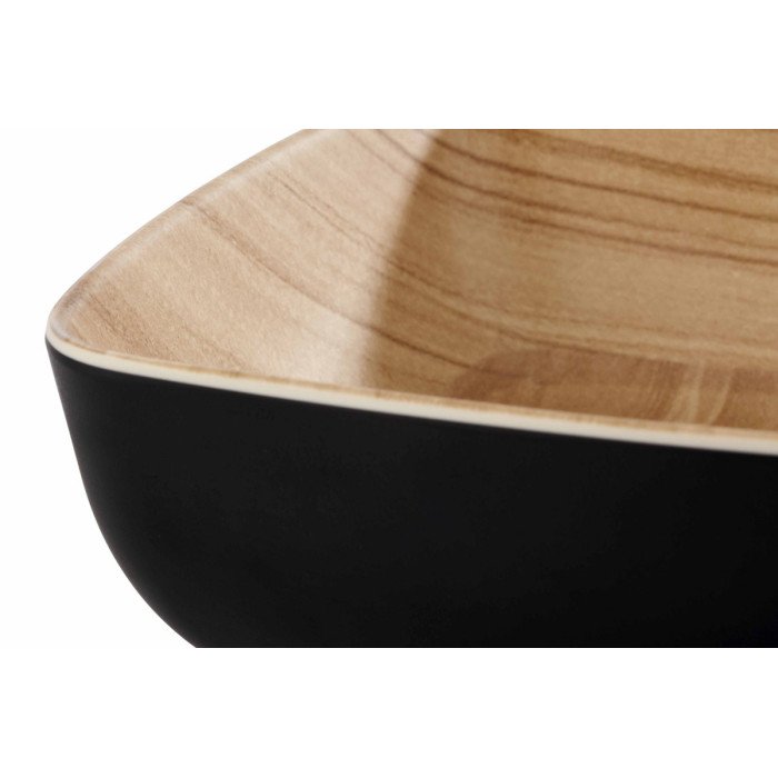 BOWL GN 1/9 BLACK/BAMBOO 17.6X10.8XH5.5CM 0.5L MELAMINE FRIDA  APS