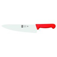 Chef's knife/ wide blade 20 cm stainless steel polypropylene (pp) red coloured Pro.cooker