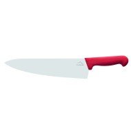 Chef's knife/ wide blade 26 cm stainless steel polypropylene (pp) red coloured Pro.cooker