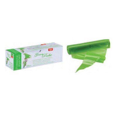 PIPING BAG DISPOSABLE GREEN L55X30CM 80 MICRONS 100 PIECES