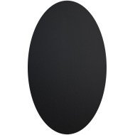 Adhesive slate oval black 8.5x8.5 cm Securit (8 units)