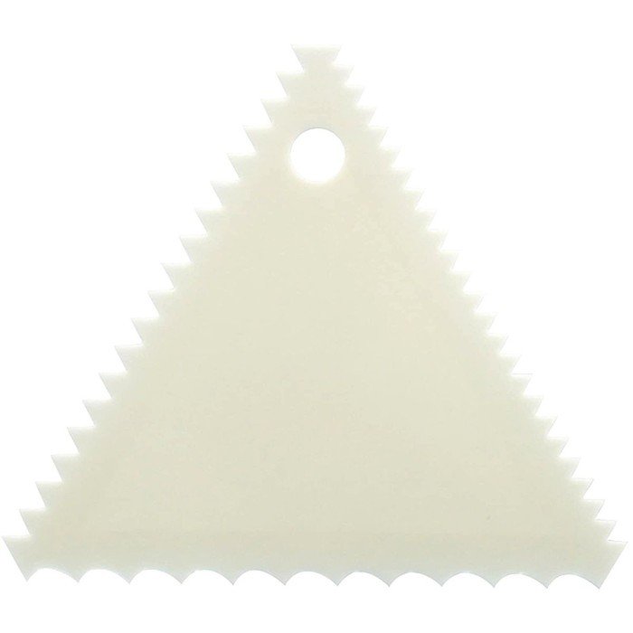 DOUGH SCRAPPER COMB TRIANGULAR 3 SIDES L10.5 X W10.5 X H10.5CM 