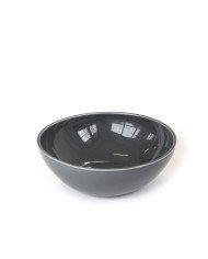 BOWL DARK GREY LARGE D29XH10CM CERAMIC TILT CRASTER