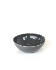 BOWL TILT DRAK GREY CERAMIC MEDIUM D25XH8.5CM CRASTER