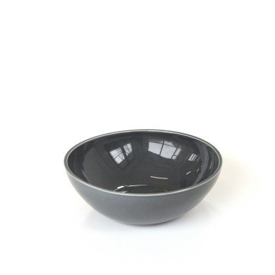 BOWL TILT DRAK GREY CERAMIC MEDIUM D25XH8.5CM CRASTER