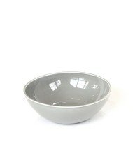 BOWL LIGHT GREY CERAMIC LARGE D29XH10CM TILT CRASTER