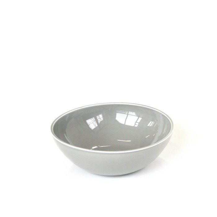 BOWL TILT LIGHT MEDIUM D25XH8.5CM GREY CERAMIC CRASTER