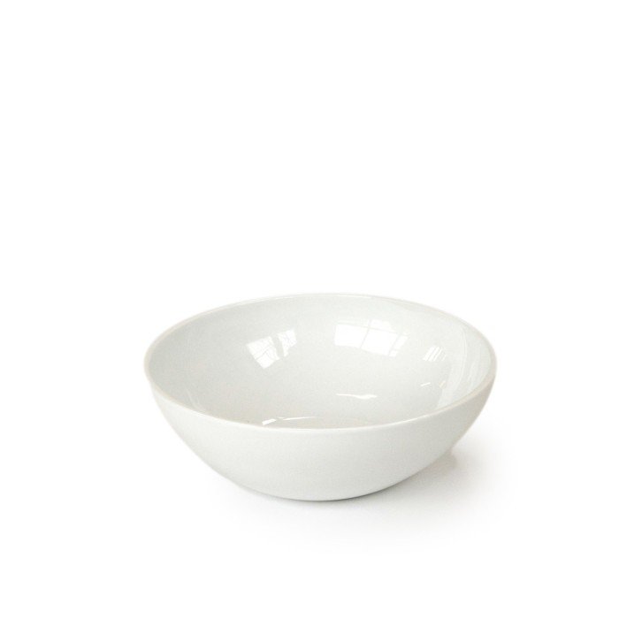 Bowl porcelain white Ø 25 cm 8.5 cm Tilt Craster