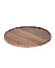 PLINTH TILT WALNUT LARGE ROUND D32XH2.5CM Craster