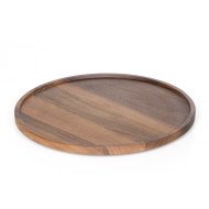 PLINTH TILT WALNUT LARGE ROUND D32XH2.5CM Craster