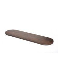 PLINTH TILT LONG OBLONG L77X21.8XH2.5CM WALNUT CRASTER