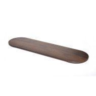 PLINTH TILT LONG OBLONG L77X21.8XH2.5CM WALNUT CRASTER